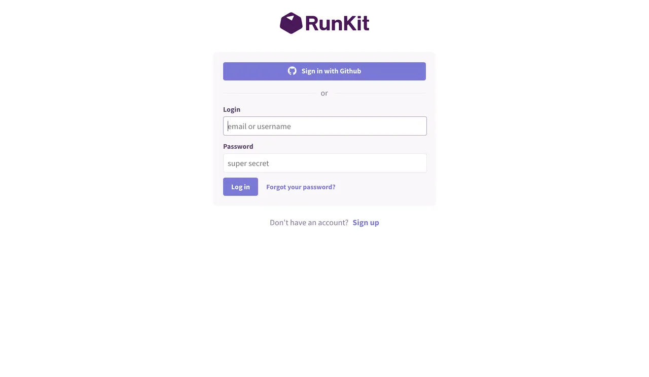 RunKit brand asset featured on apistack.io