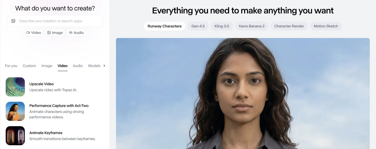 Runway AI brand asset featured on help.runwayml.com