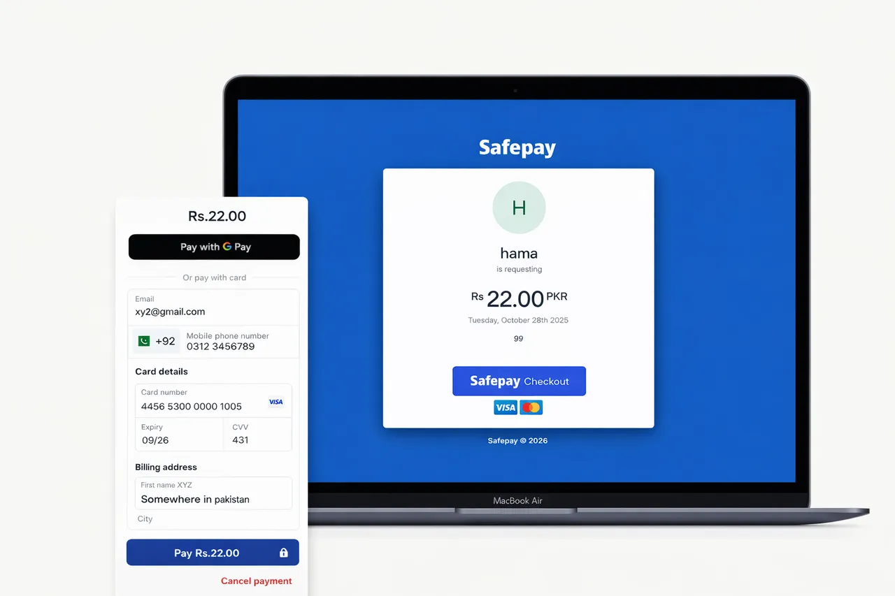 Safepay brand asset featured on getsafepay.pk