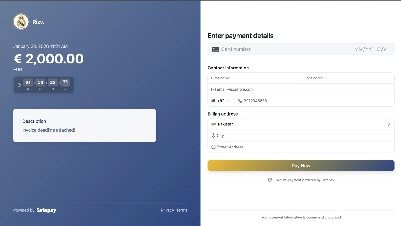Safepay brand asset featured on getsafepay.pk