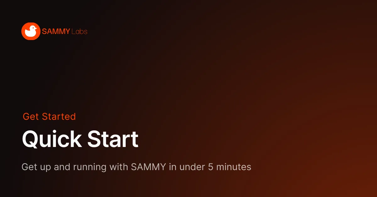 SAMMY Labs brand asset featured on docs.sammylabs.com