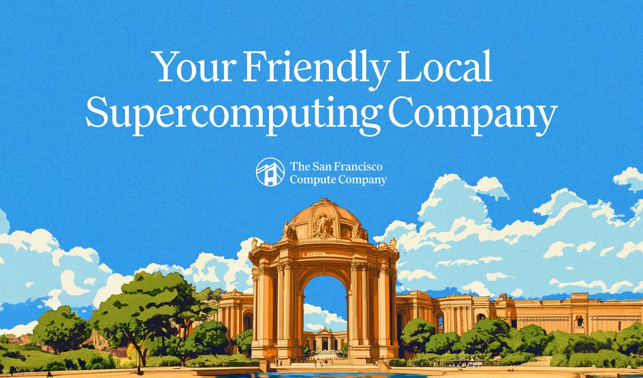 San Francisco Compute Company brand asset featured on sfcompute.com