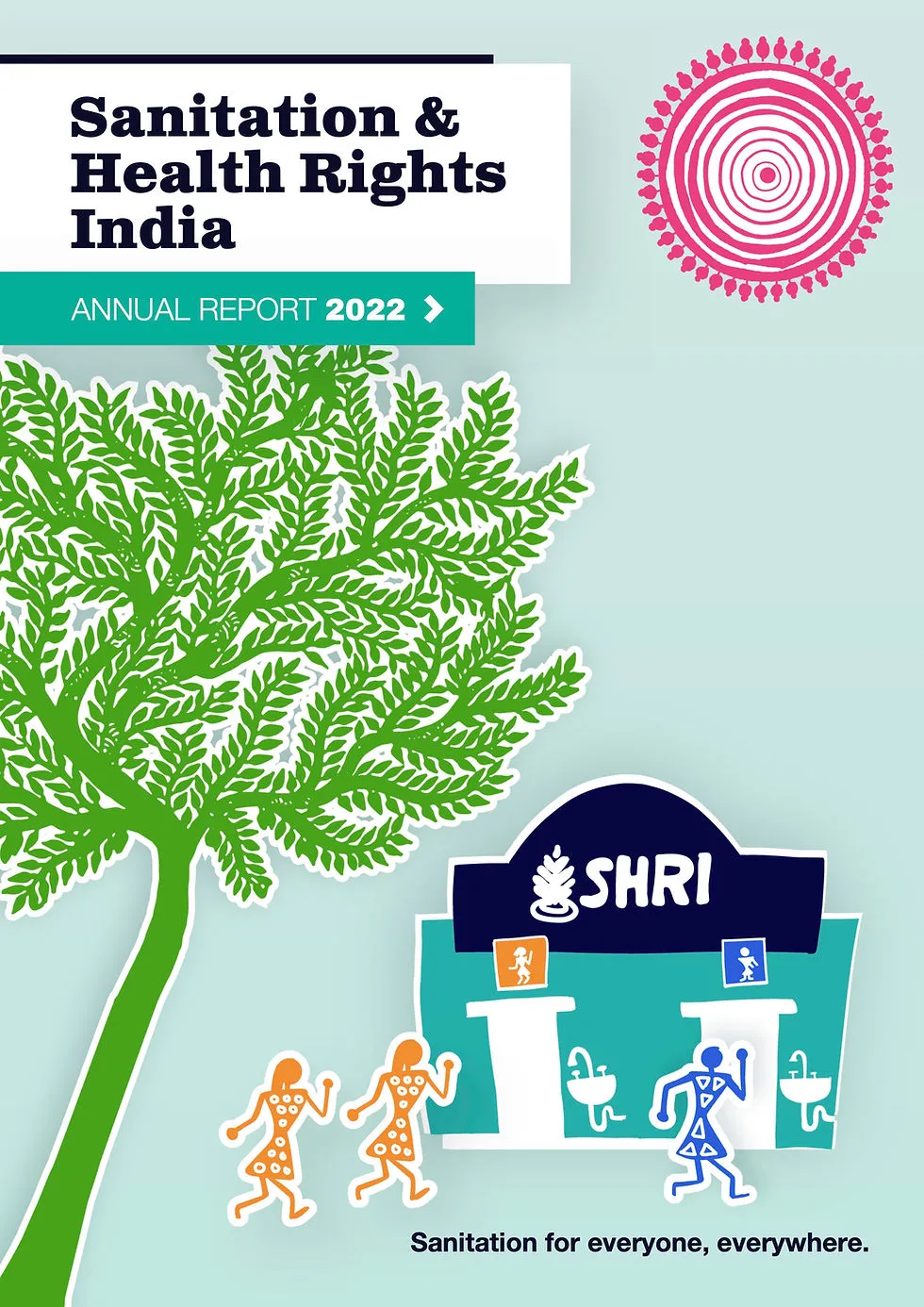 Sanitation and Health Rights in India (SHRI) brand asset featured on sanrights.org