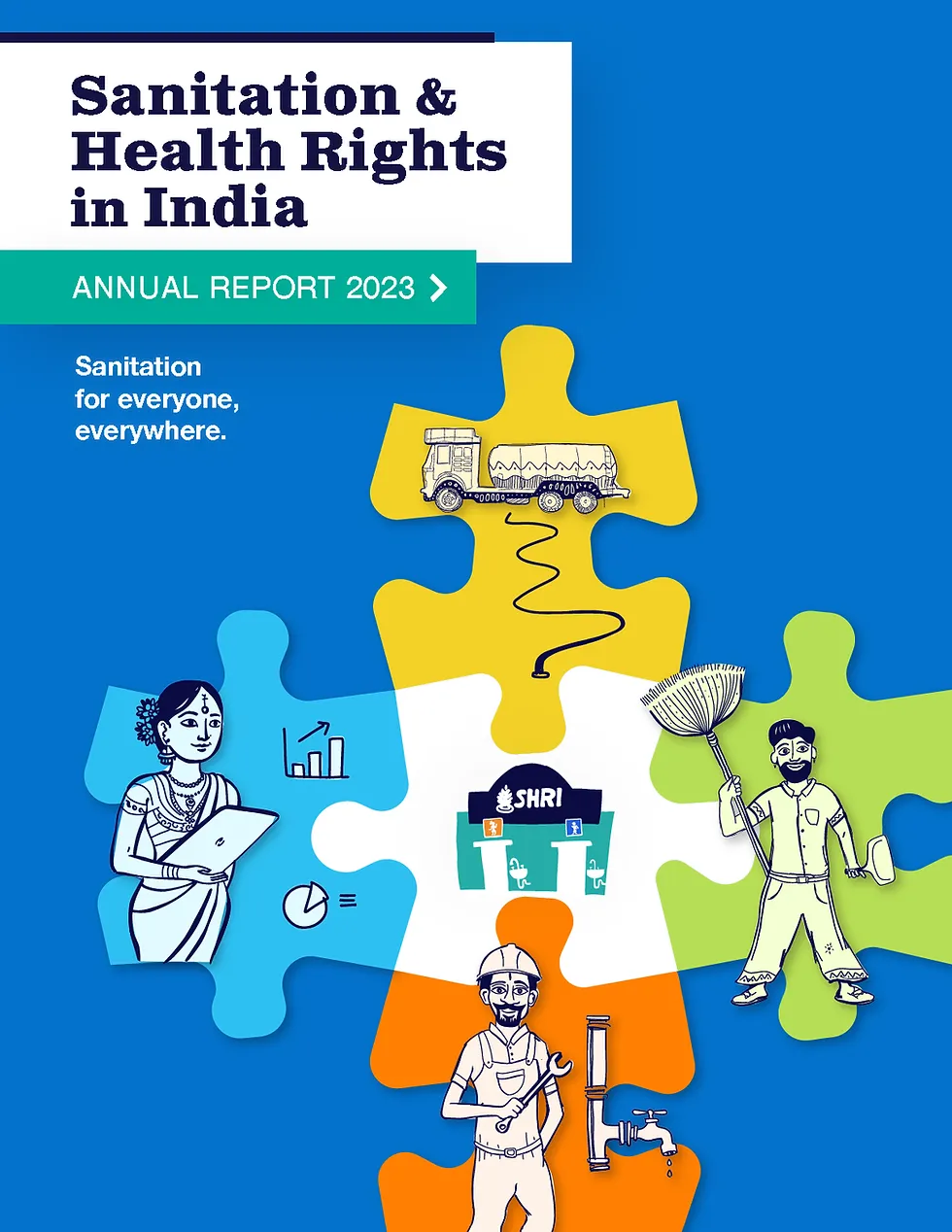 Sanitation and Health Rights in India (SHRI) brand asset featured on sanrights.org