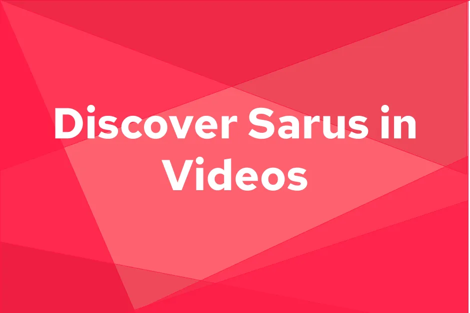 Sarus brand asset featured on sarus.tech
