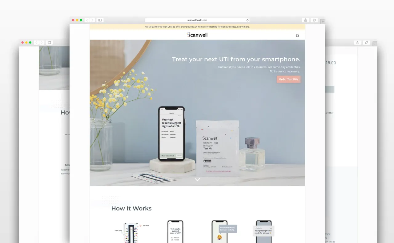 Scanwell Health brand asset featured on melissachou.com