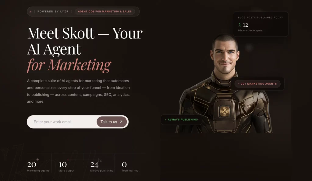 Scott AI brand asset featured on lyzr.ai