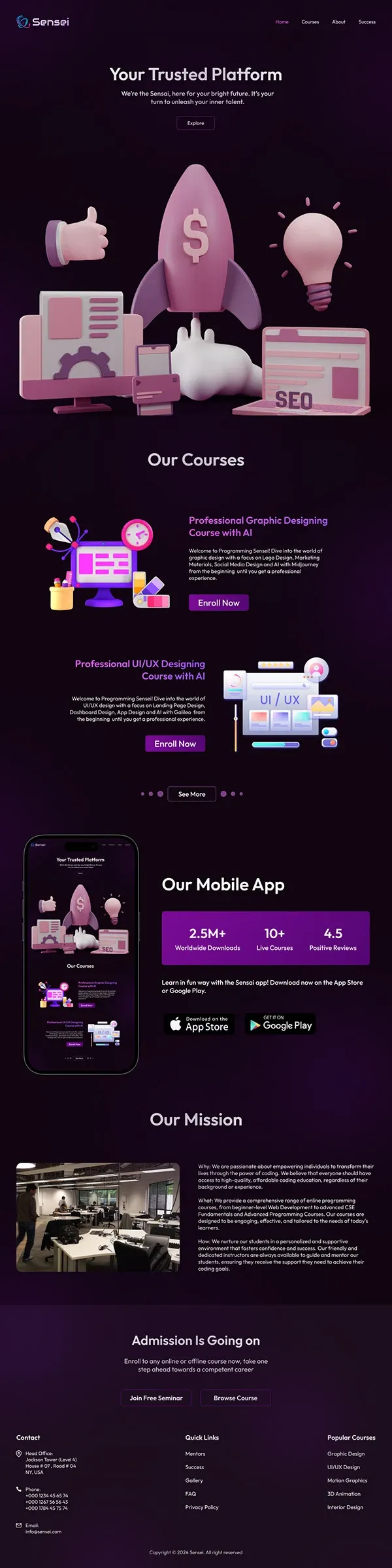 Sensei brand asset featured on behance.net