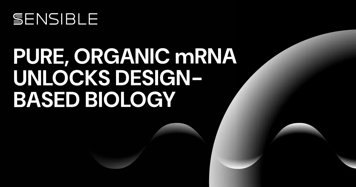 Sensible Biotechnologies brand asset featured on sensible.bio