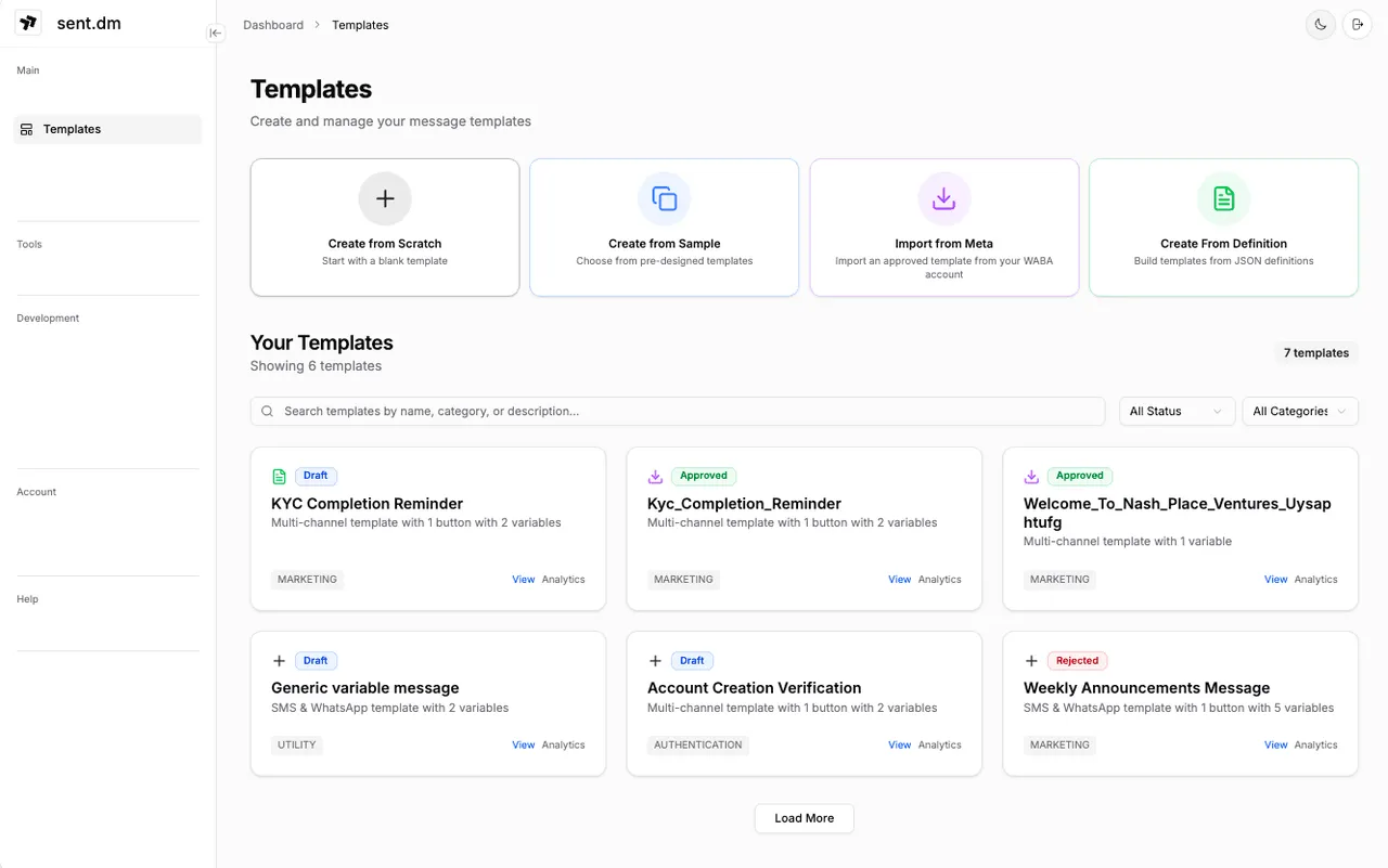 Sent brand asset featured on docs.sent.dm