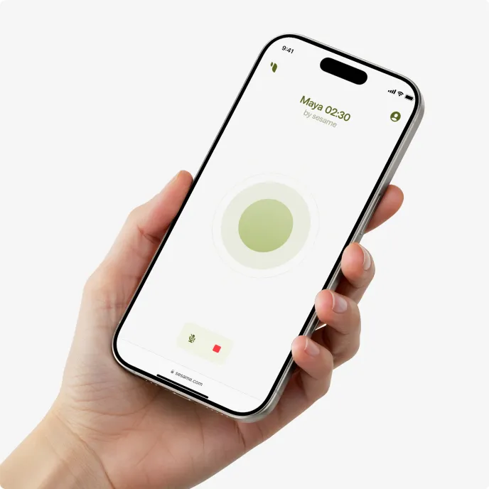Sesame AI brand asset featured on sesame.com
