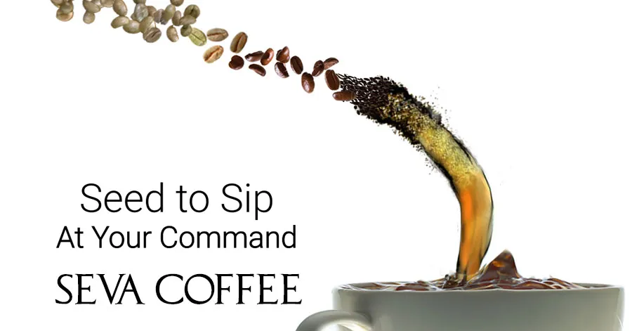 Seva Coffee brand asset featured on sevacoffee.com