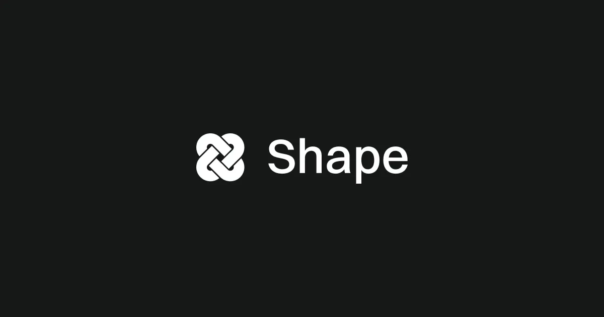 Shape brand asset featured on shape.xyz