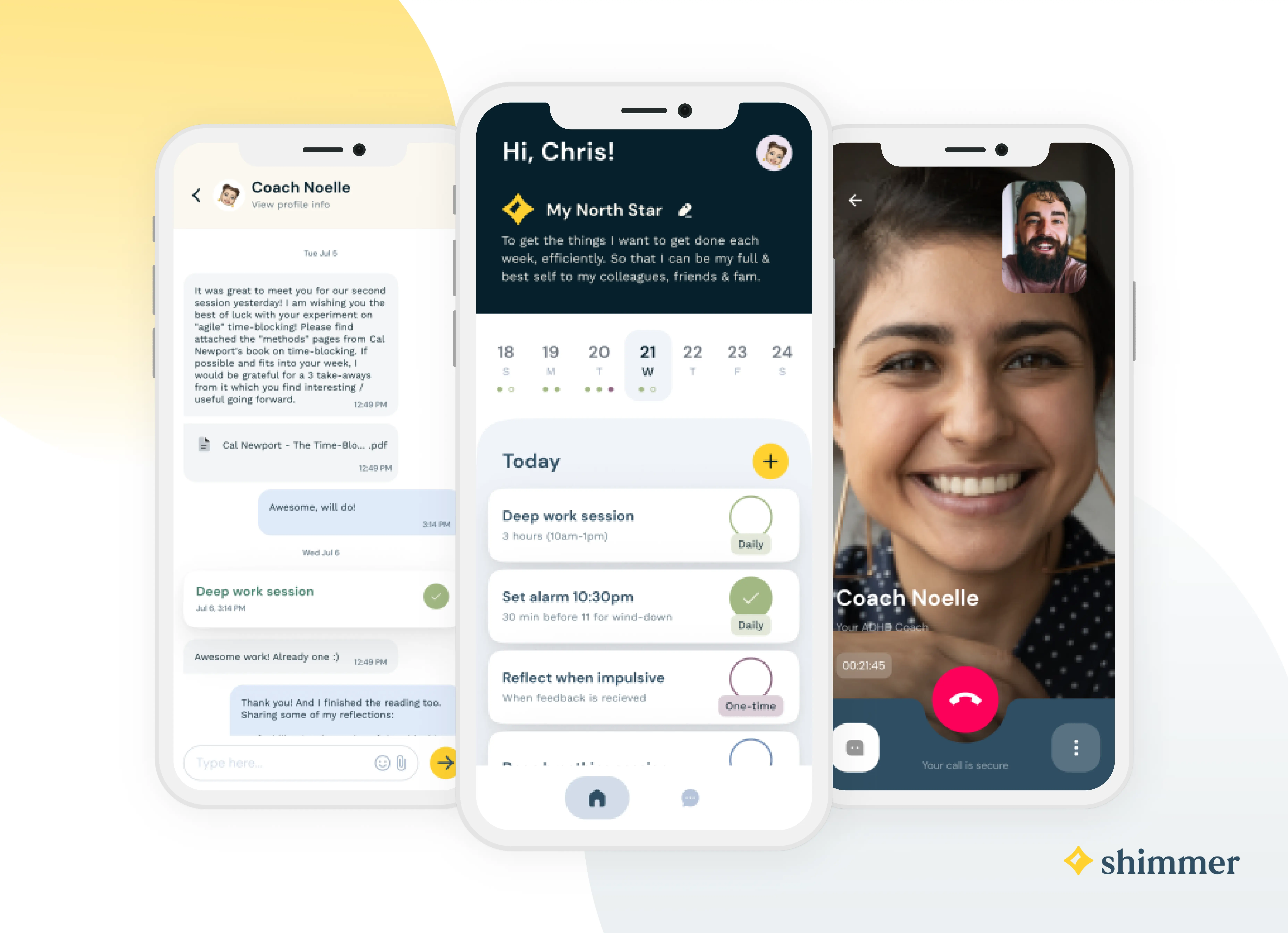 Shimmer brand asset featured on shimmer.care