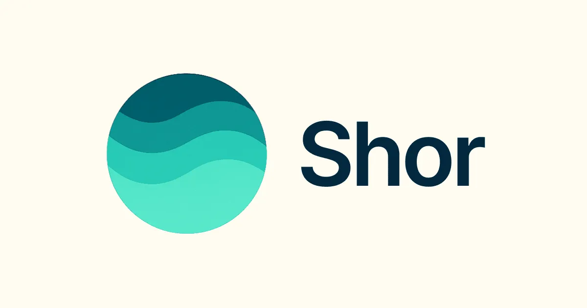 Shor brand asset featured on tryshor.com