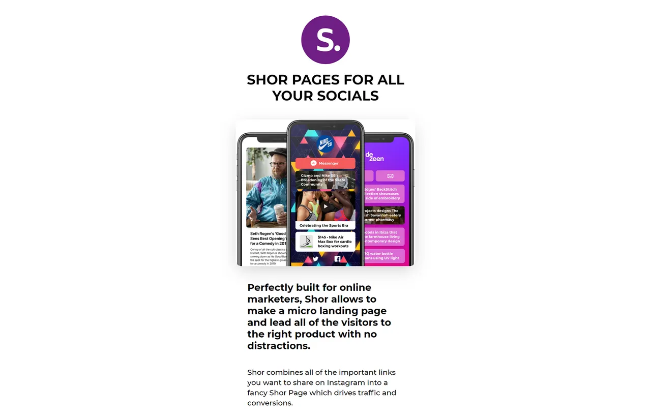 Shor brand asset featured on perksona.com