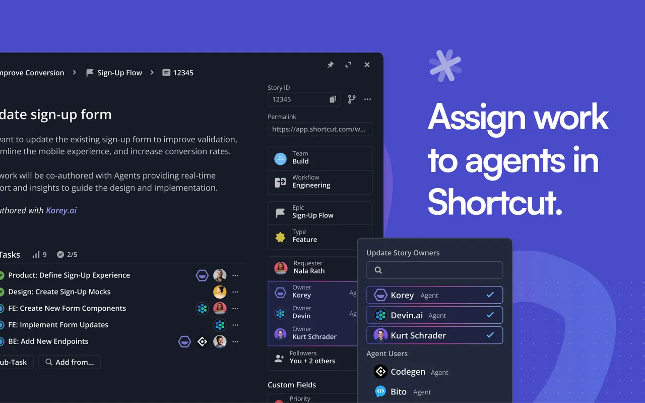 Shortcut brand asset featured on shortcut.com