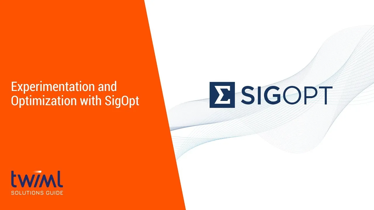 SigOpt brand asset featured on youtube.com