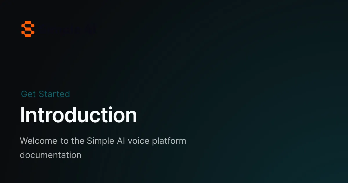 Simple AI brand asset featured on docs.usesimple.ai