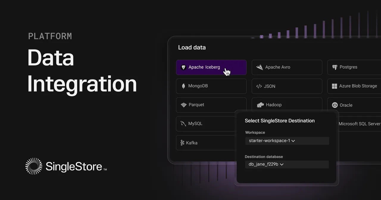 SingleStore brand asset featured on singlestore.com