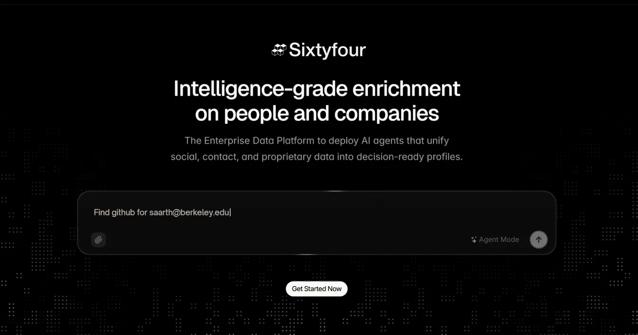 Sixtyfour brand asset featured on sixtyfour.ai