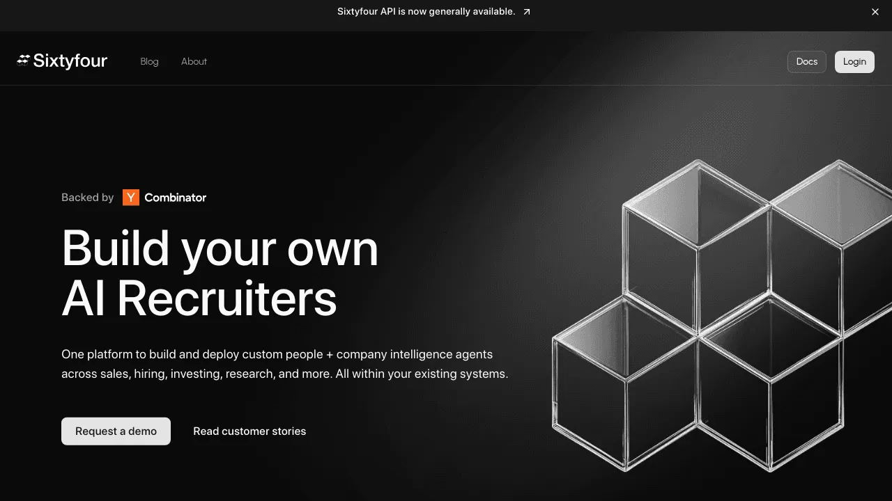 Sixtyfour brand asset featured on sixtyfour.ai