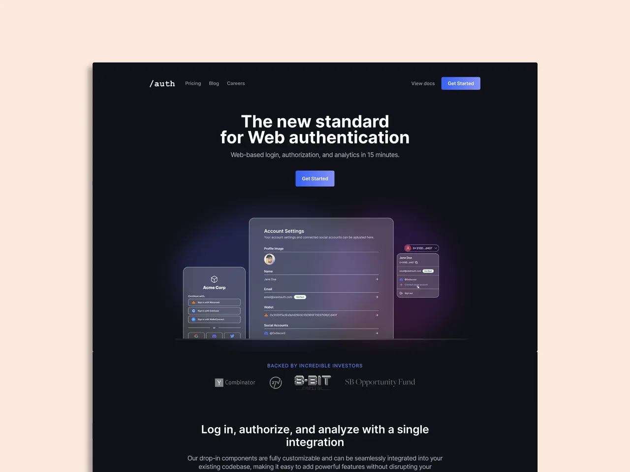SlashAuth brand asset featured on haileymillerdesigns.com