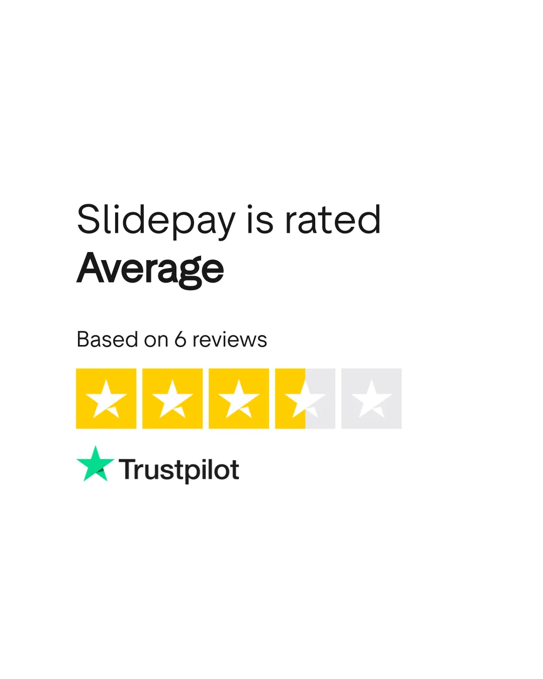 SlidePay brand asset featured on trustpilot.com
