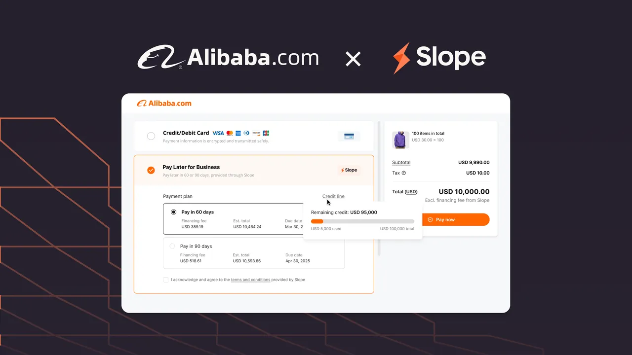 Slope brand asset featured on slopepay.com