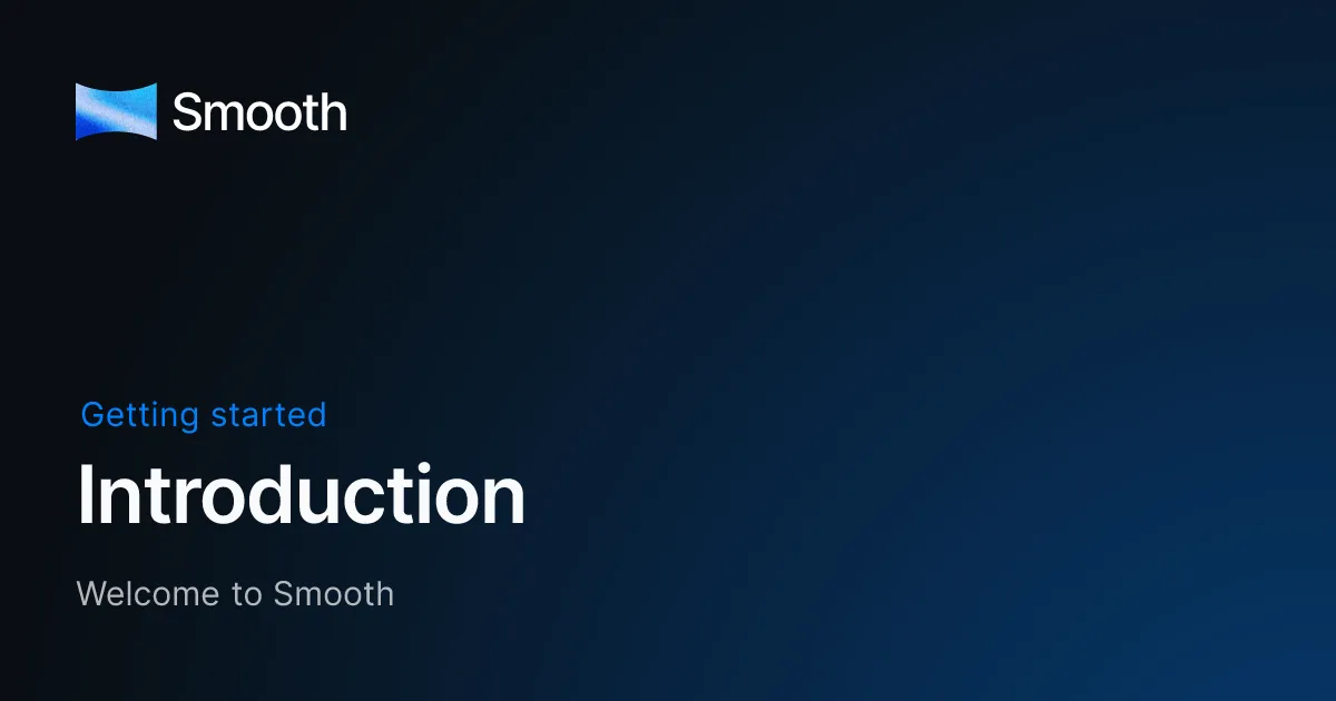 Smooth brand asset featured on docs.smooth.sh