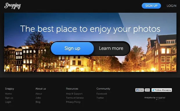 Snapjoy brand asset featured on petapixel.com