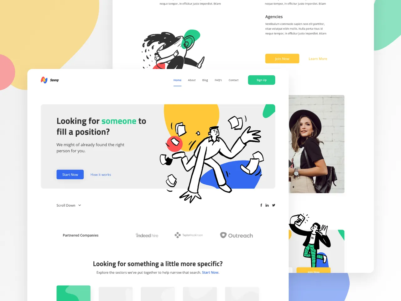 Snaptalent brand asset featured on dribbble.com