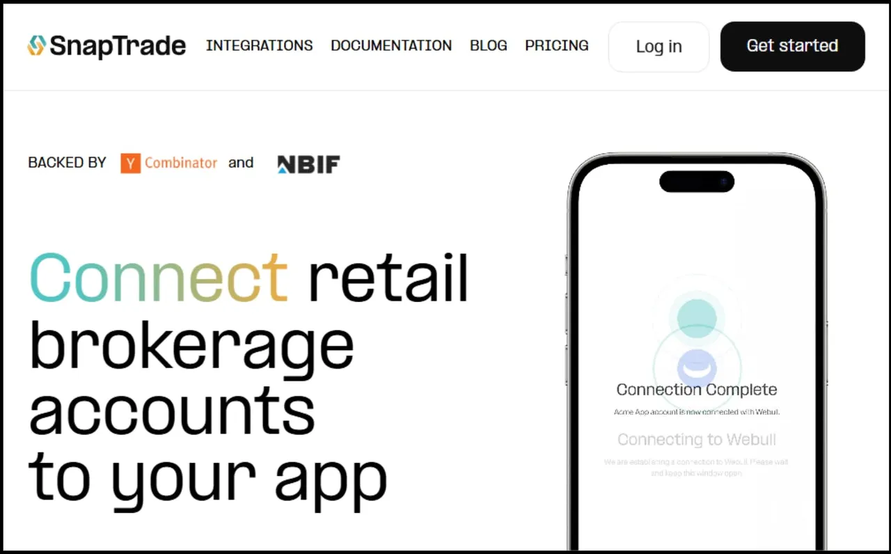 SnapTrade brand asset featured on snaptrade.com