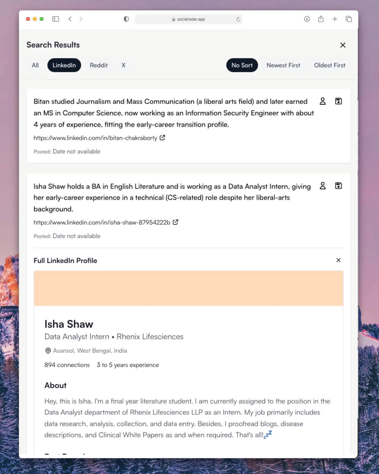 Social Radar brand asset featured on socialradar.app