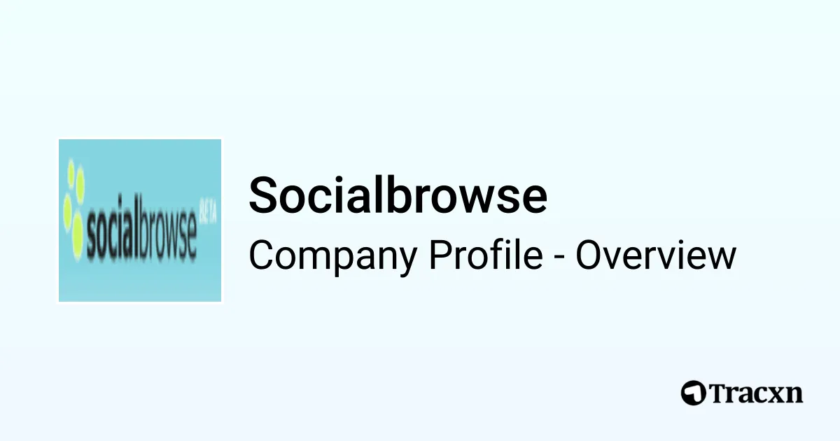 Socialbrowse brand asset featured on tracxn.com