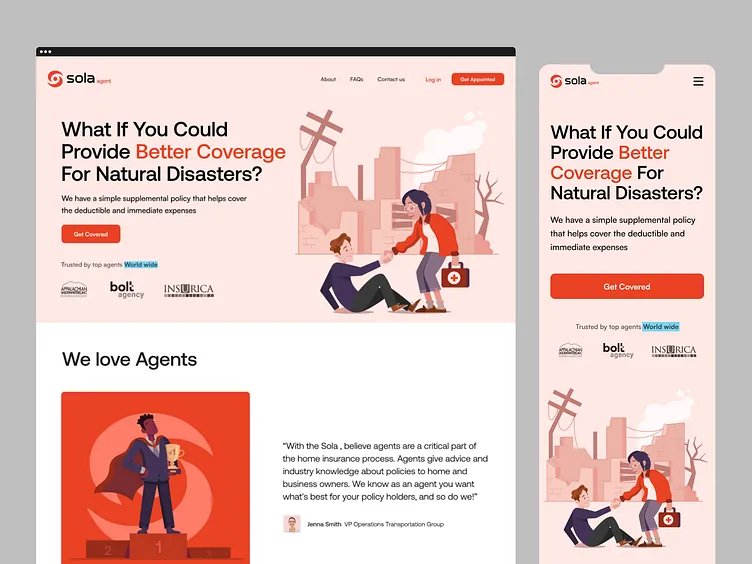 Sola brand asset featured on dribbble.com