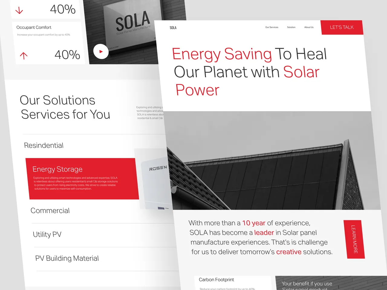 Sola brand asset featured on dribbble.com