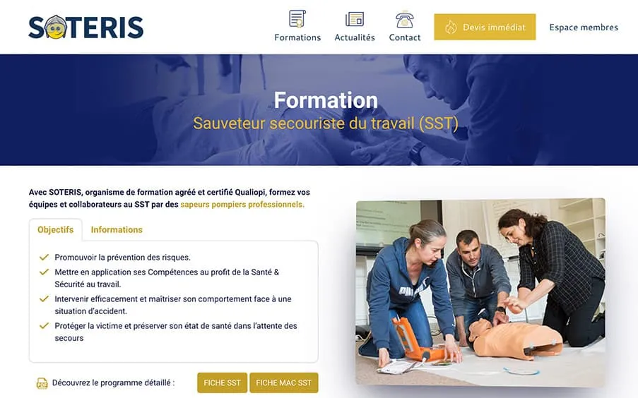 Soteris brand asset featured on fpstudio.fr