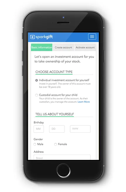 SparkGift brand asset featured on sparkgift.com