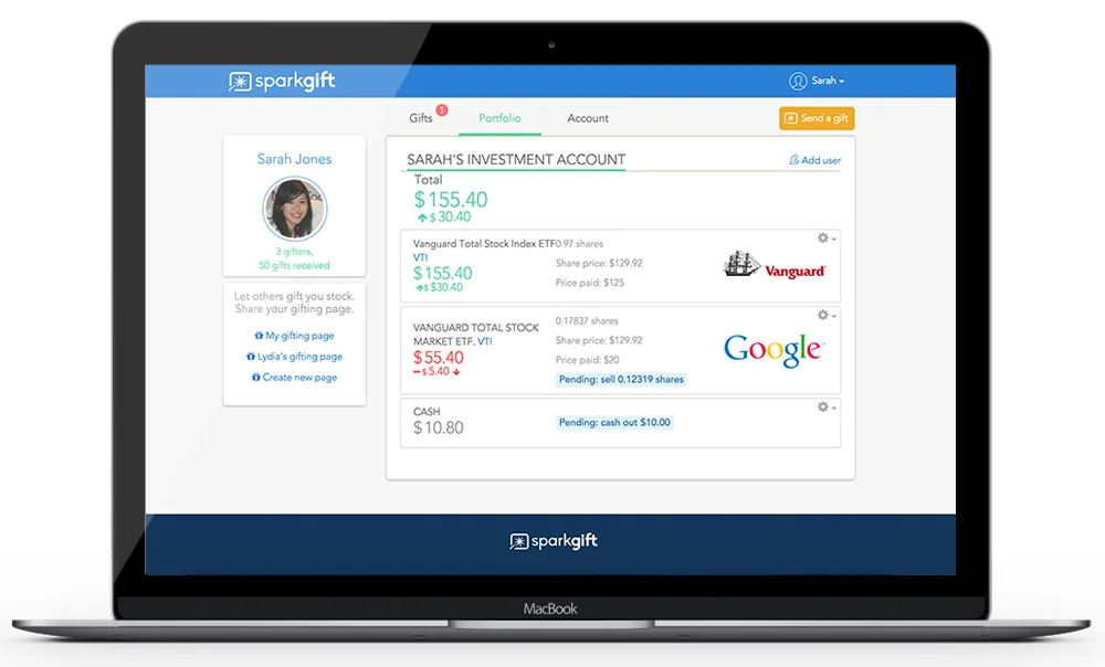 SparkGift brand asset featured on sparkgift.com
