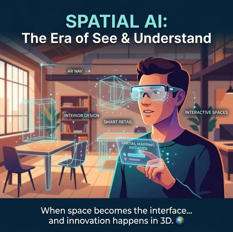 Spatial AI brand asset featured on linkedin.com