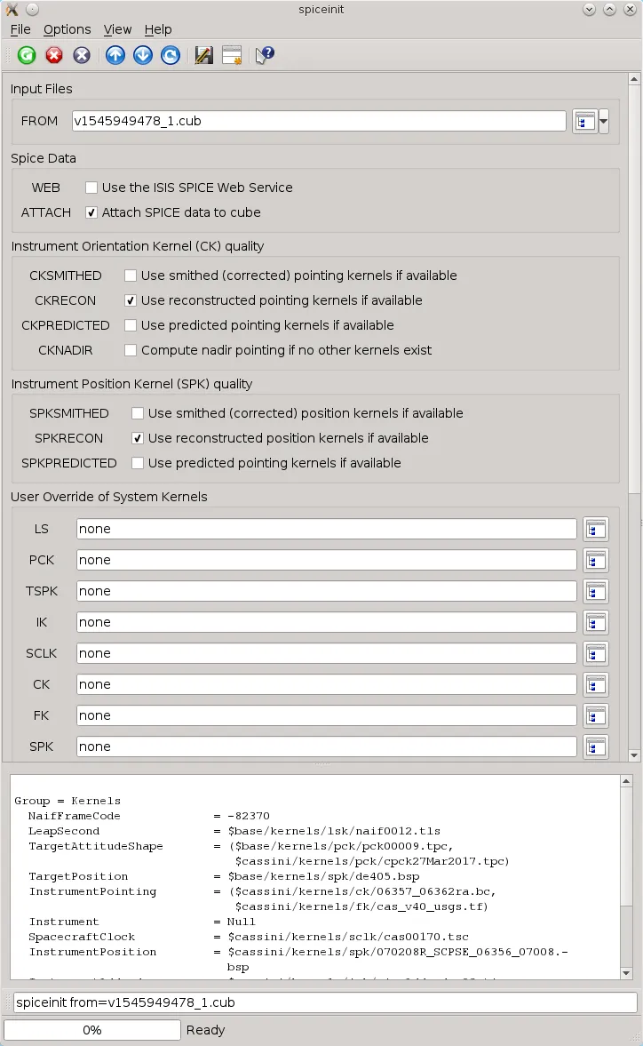 Spice Data brand asset featured on isis.astrogeology.usgs.gov