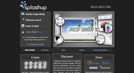 Splashup brand asset featured on designer-daily.com