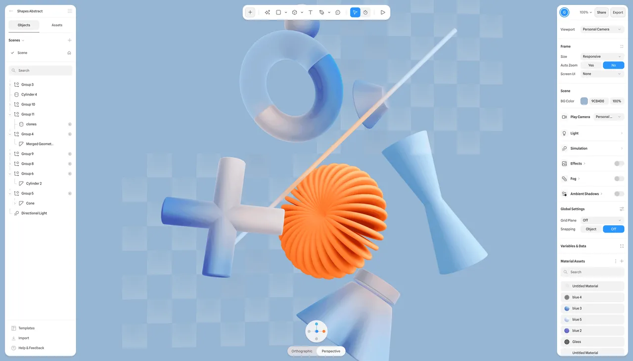Spline brand asset featured on updates.spline.design