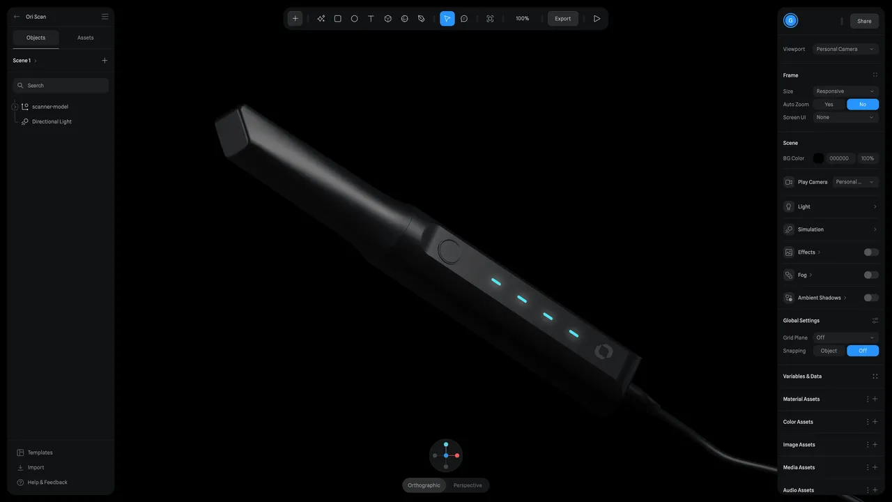 Spline brand asset featured on blog.spline.design