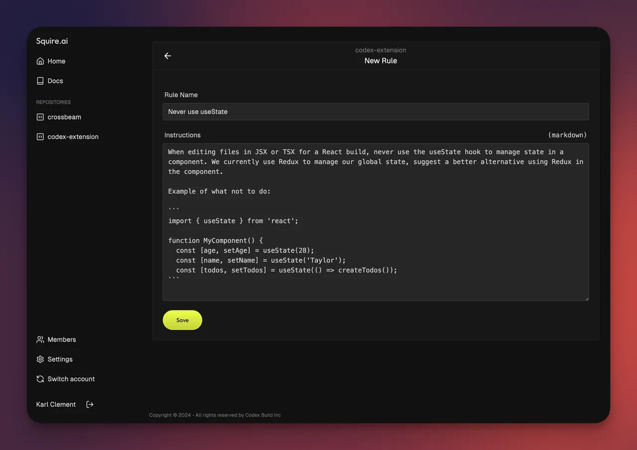 Squire.ai brand asset featured on squire.ai