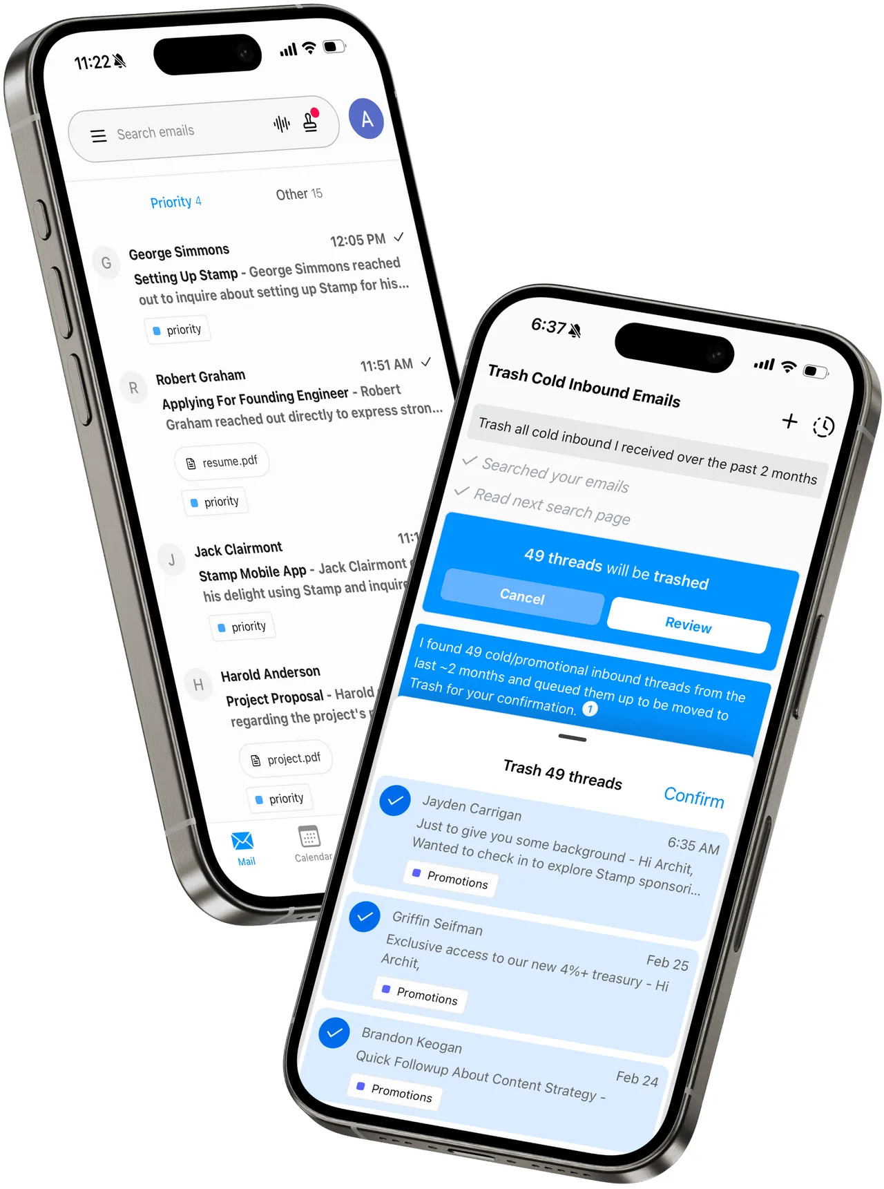 Stamp brand asset featured on stampmail.ai