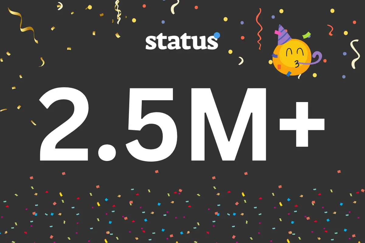 Status brand asset featured on statusai.com