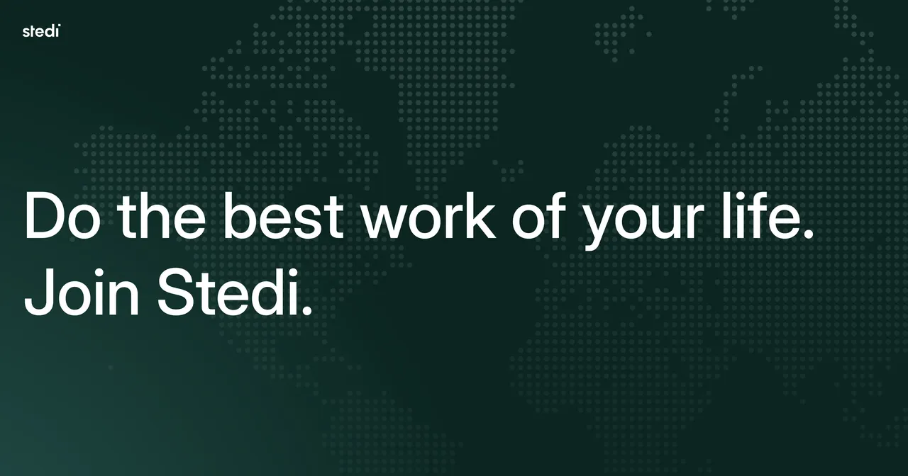 Stedi brand asset featured on stedi.com