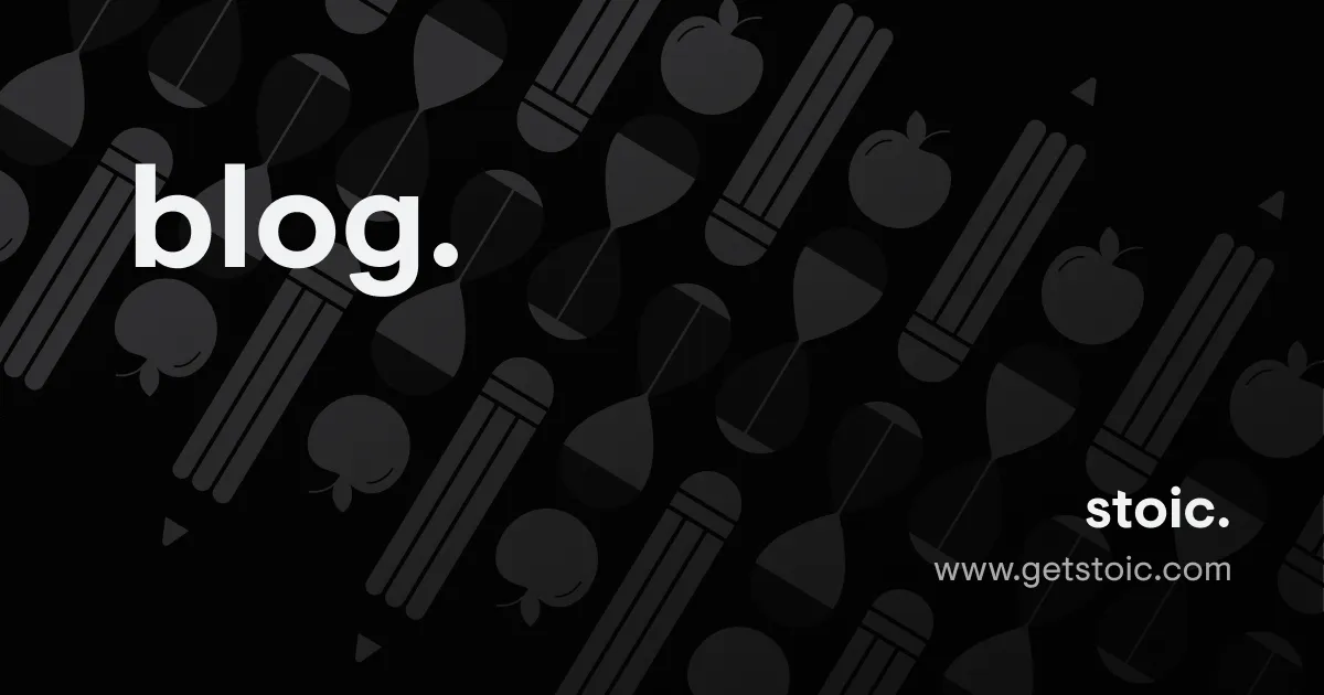 stoic. brand asset featured on getstoic.com